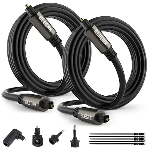 Elecan Toslink Optical Audio Cable