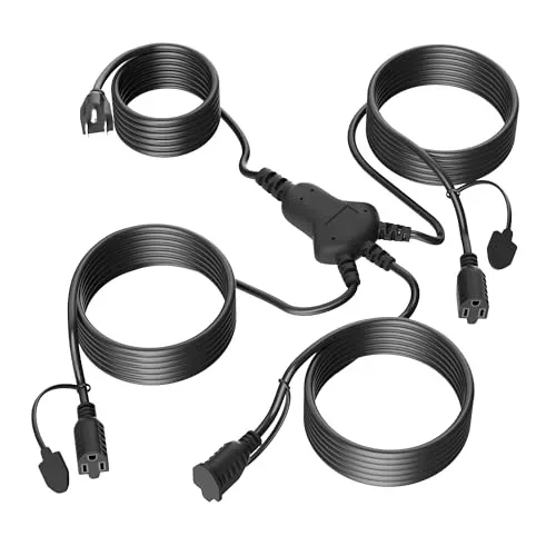 Elecan 3-Way Power Splitter Cord