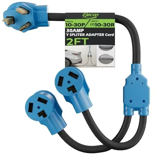 Elecan Dryer/EV Y Splitter Adapter Cord